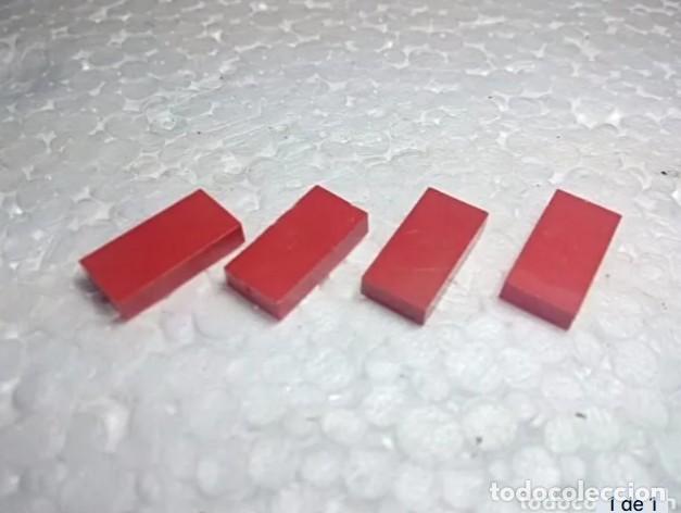 Jeux construction - Tente: rojo baldosa 2x1 - tente (4 unidades)