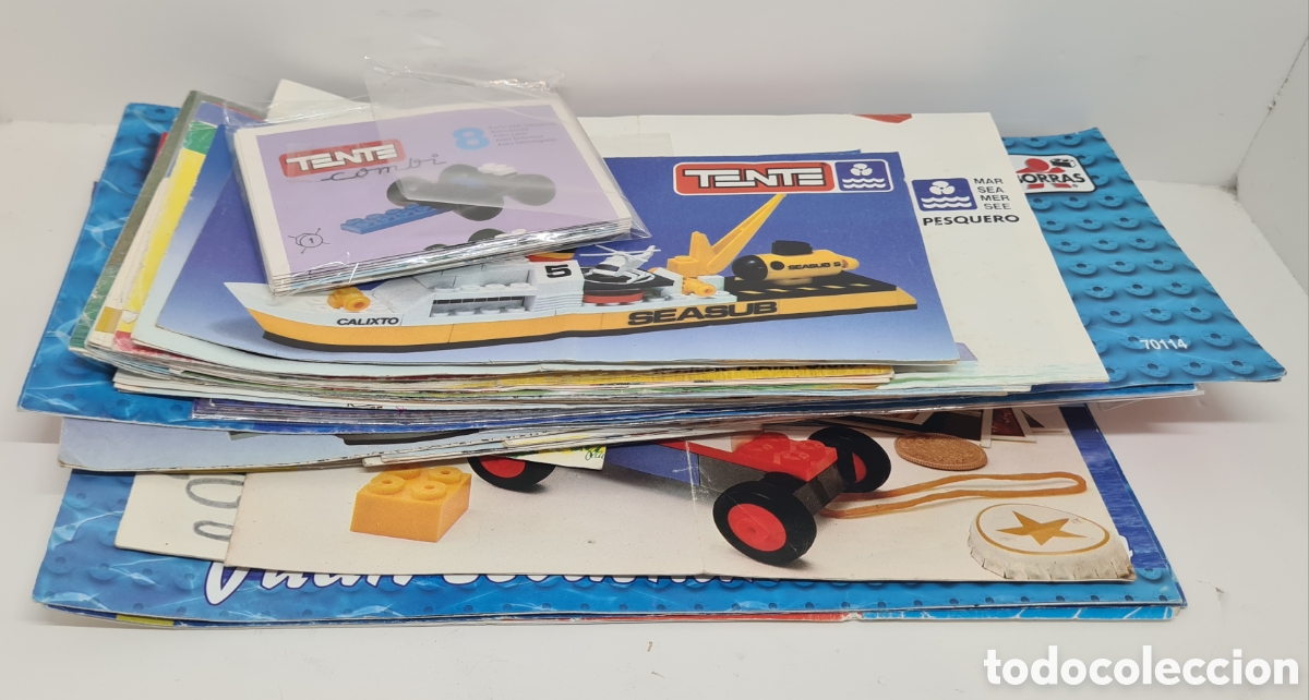Juegos construcci&oacute;n - Tente: TREMENDO LOTE DE INSTRUCCIONES Y CATALOGOS DE TENTE