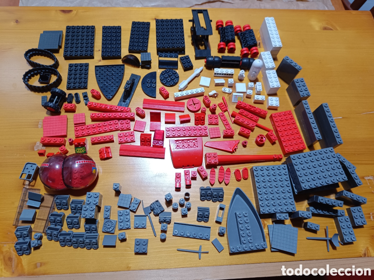 Juegos construcci&oacute;n - Tente: Piezas de tente vintage de varios colores.