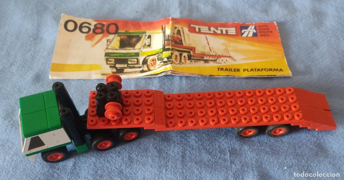 Juegos construcci&oacute;n - Tente: TRAILER PLATAFORMA DE TENTE RUTA REF: 0680 COMPLETO CON SU CATALOGO ORIGINAL