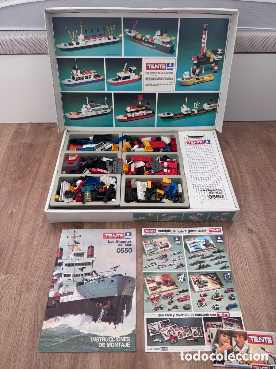 Juegos construcci&oacute;n - Tente: Lote caja Tente los gigantes del mar 0550 Exin con instrucciones - LEER
