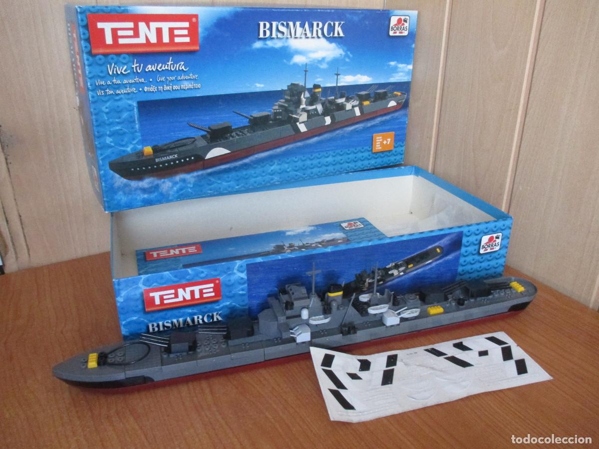 Juegos construcci&oacute;n - Tente: TENTE: REF. 70115. ACORAZADO BISMARCK , COMPLETO DE PIEZAS Y EN CAJA CON LAS INSTRUCCIONES