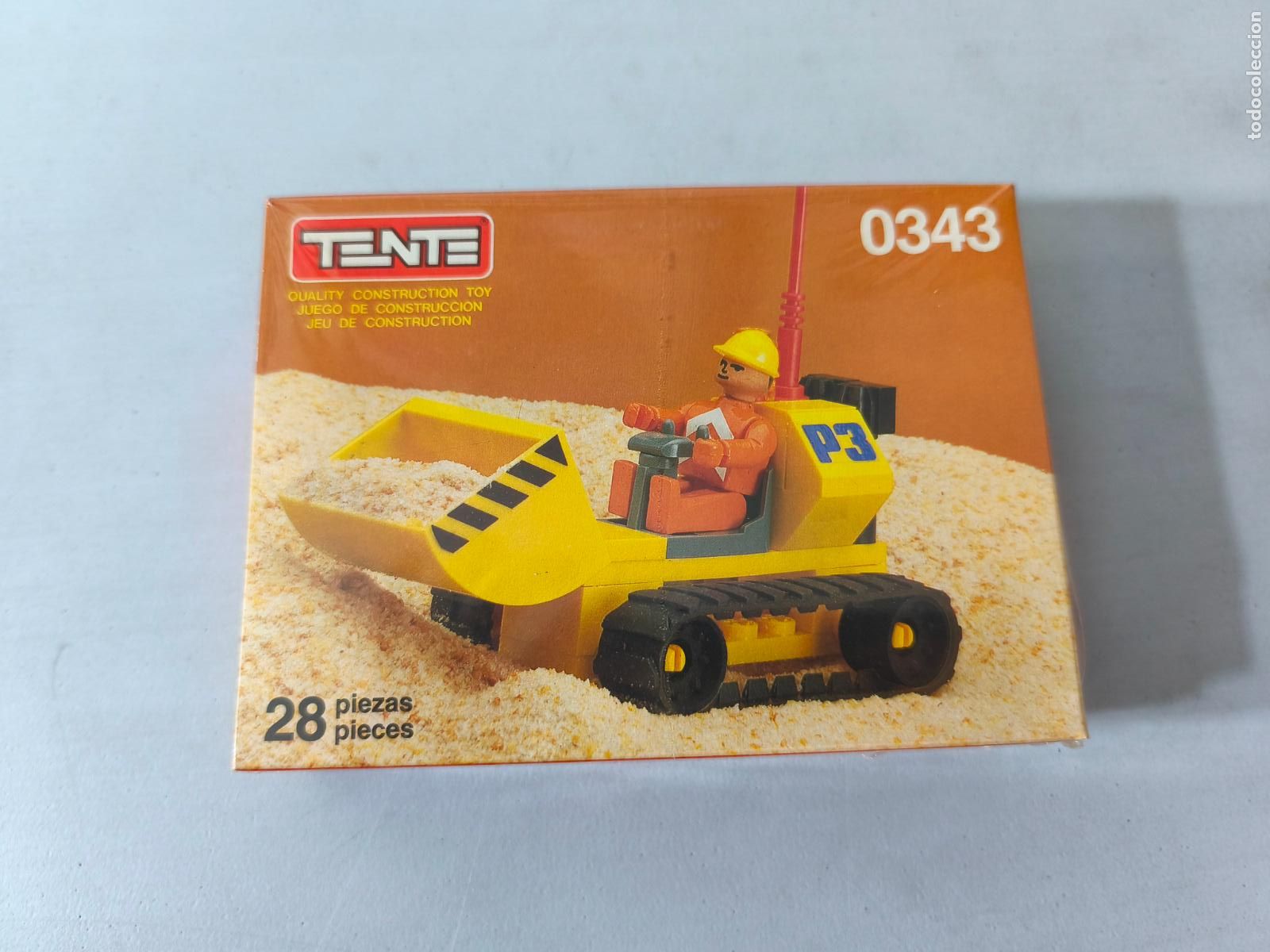 Juegos construcci&oacute;n - Tente: TENTE EXCABADORA REF 0343, 28 PIEZAS EN CAJA. CC