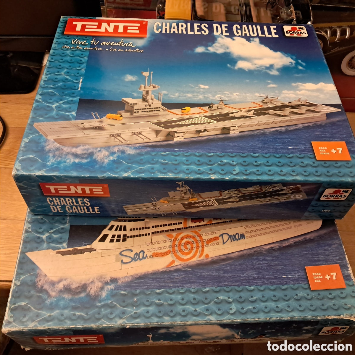 Juegos construcci&oacute;n - Tente: Tente Borr&aacute;s Portaaviones Charles de Gaulle y barco Sea Dream