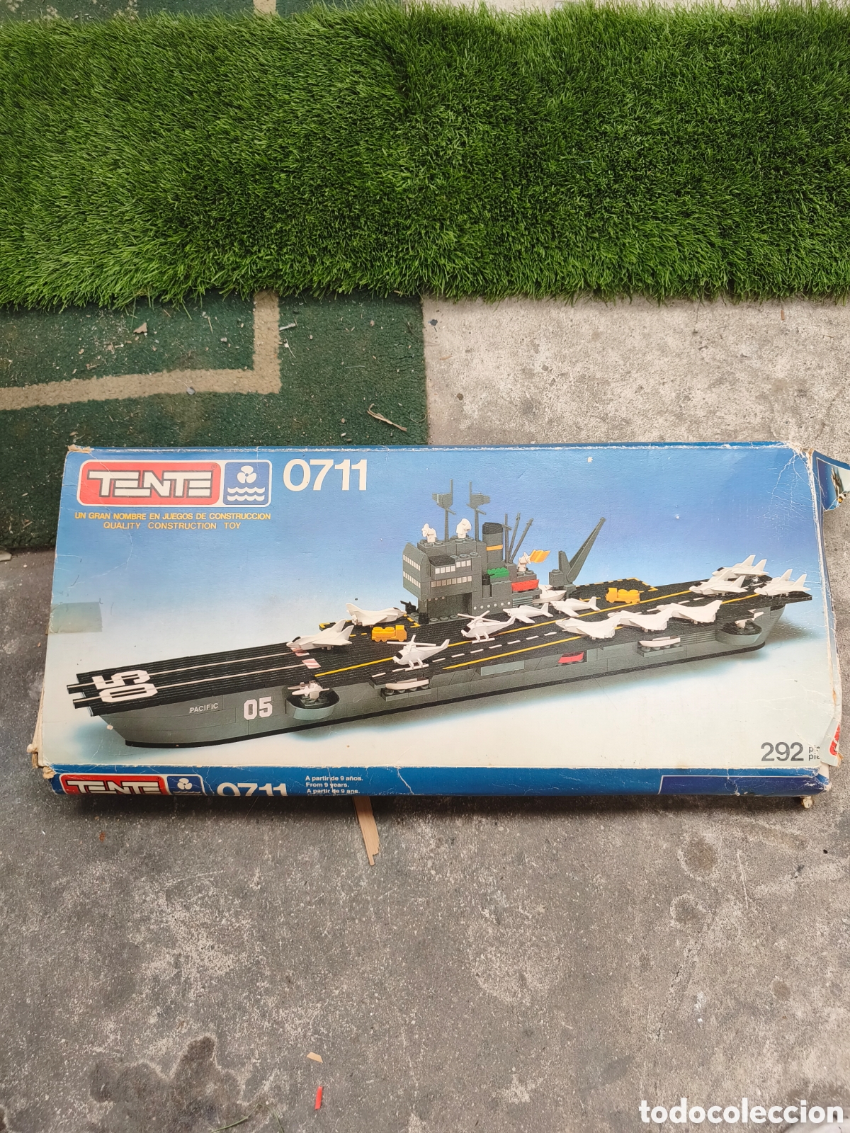 Juegos construcci&oacute;n - Tente: TENTE Mar 0711 - Portaaviones Pacific (Exin, A&ntilde;o 1981) - Con Caja e Instrucciones