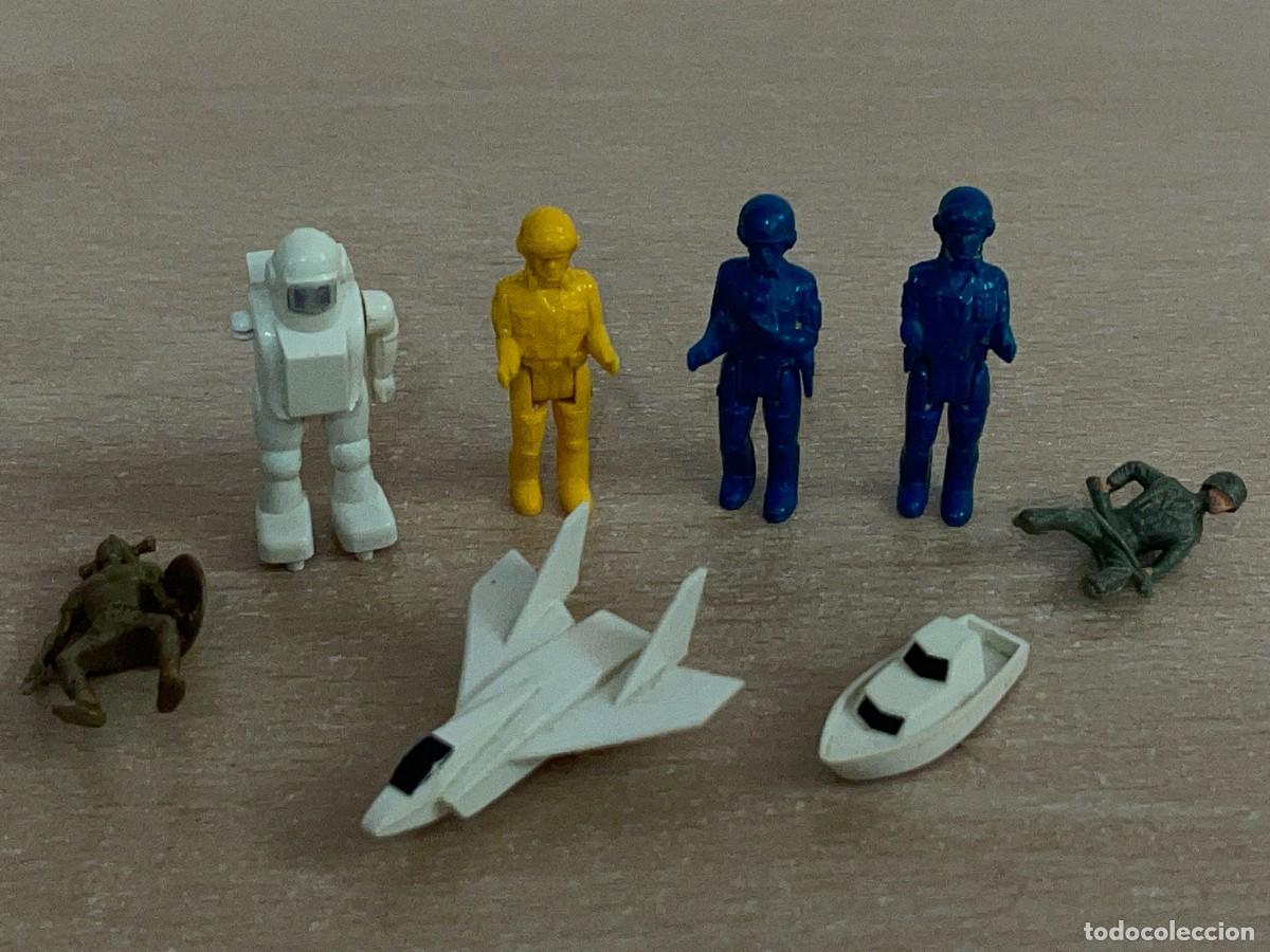 Juegos construcci&oacute;n - Tente: Tente Exin Lote de Figuras Militares Astronauta avi&oacute;n caza barco y m&aacute;s a&ntilde;os 80 Made in Spain