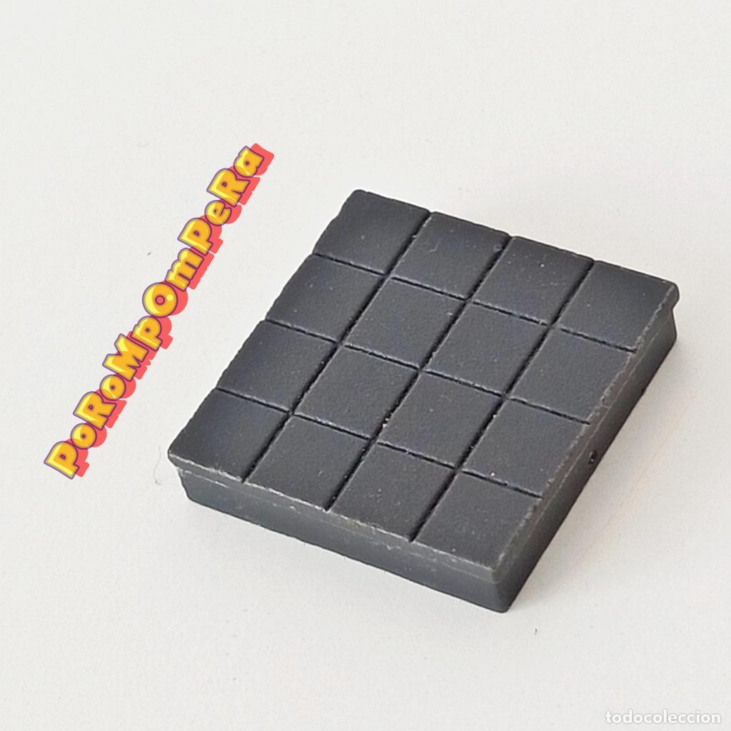 Juegos construcci&oacute;n - Tente: TENTE Baldosa cuadros gris oscura 2x2 azul EXIN