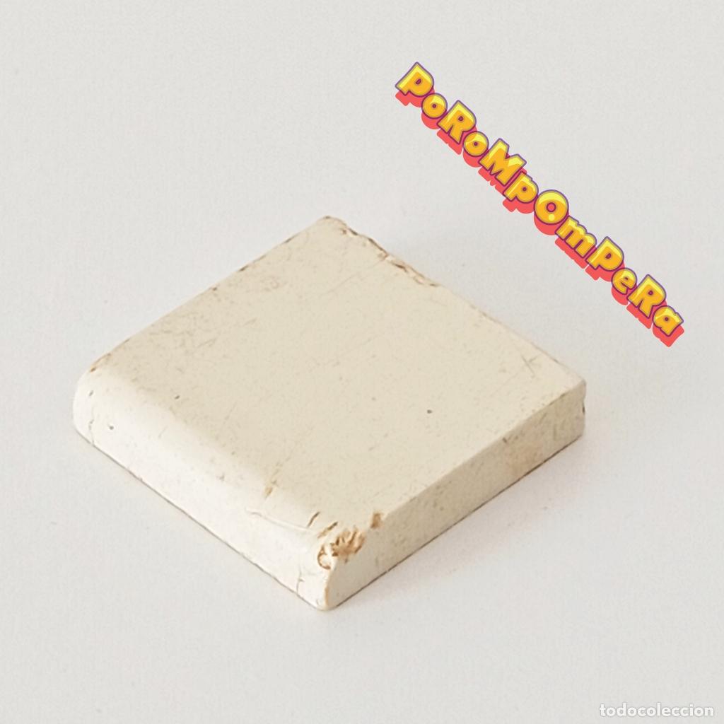 Juegos construcci&oacute;n - Tente: TENTE Baldosa redondeada blanca 2x2 cuadrado liso EXIN
