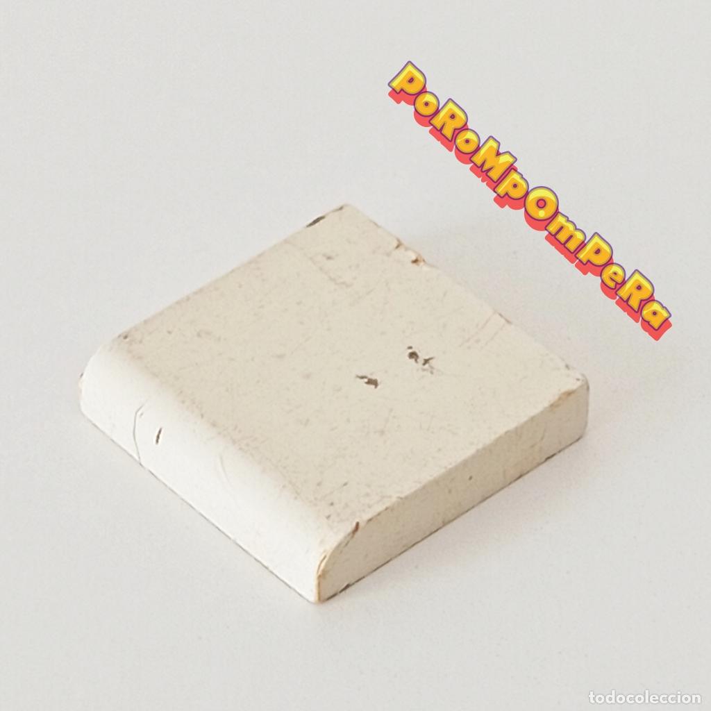 Juegos construcci&oacute;n - Tente: TENTE Baldosa redondeada blanca 2x2 cuadrado liso EXIN