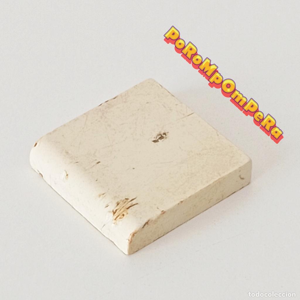 Juegos construcci&oacute;n - Tente: TENTE Baldosa redondeada blanca 2x2 cuadrado liso EXIN