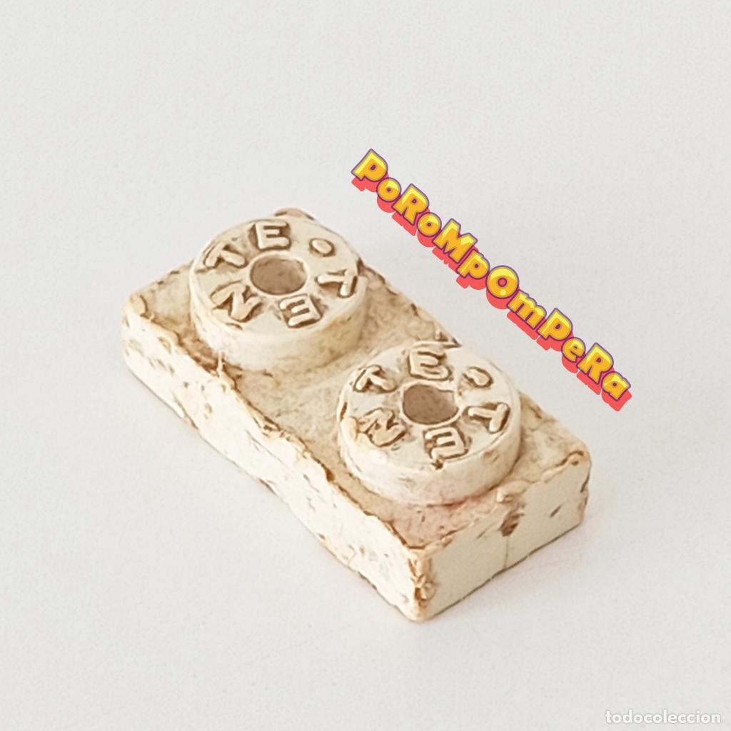 Juegos construcci&oacute;n - Tente: TENTE Placa rectangular 1x2 blanca EXIN