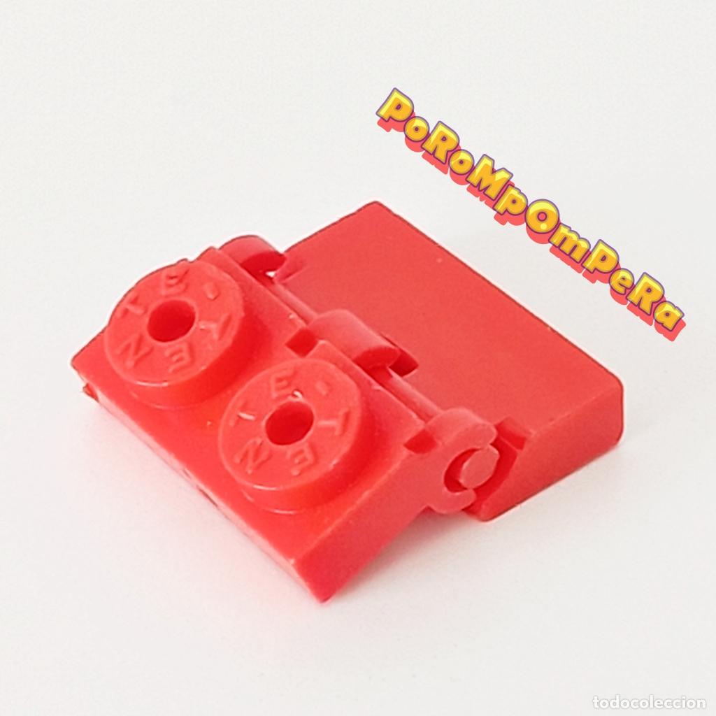 Juegos construcci&oacute;n - Tente: TENTE Bisagra completa roja 1x2 placa EXIN