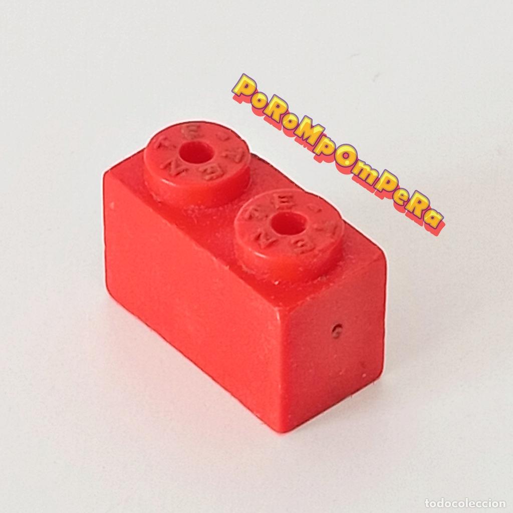 Juegos construcci&oacute;n - Tente: TENTE J&aacute;cena rectangular 1x2 roja ladrillo pieza EXIN