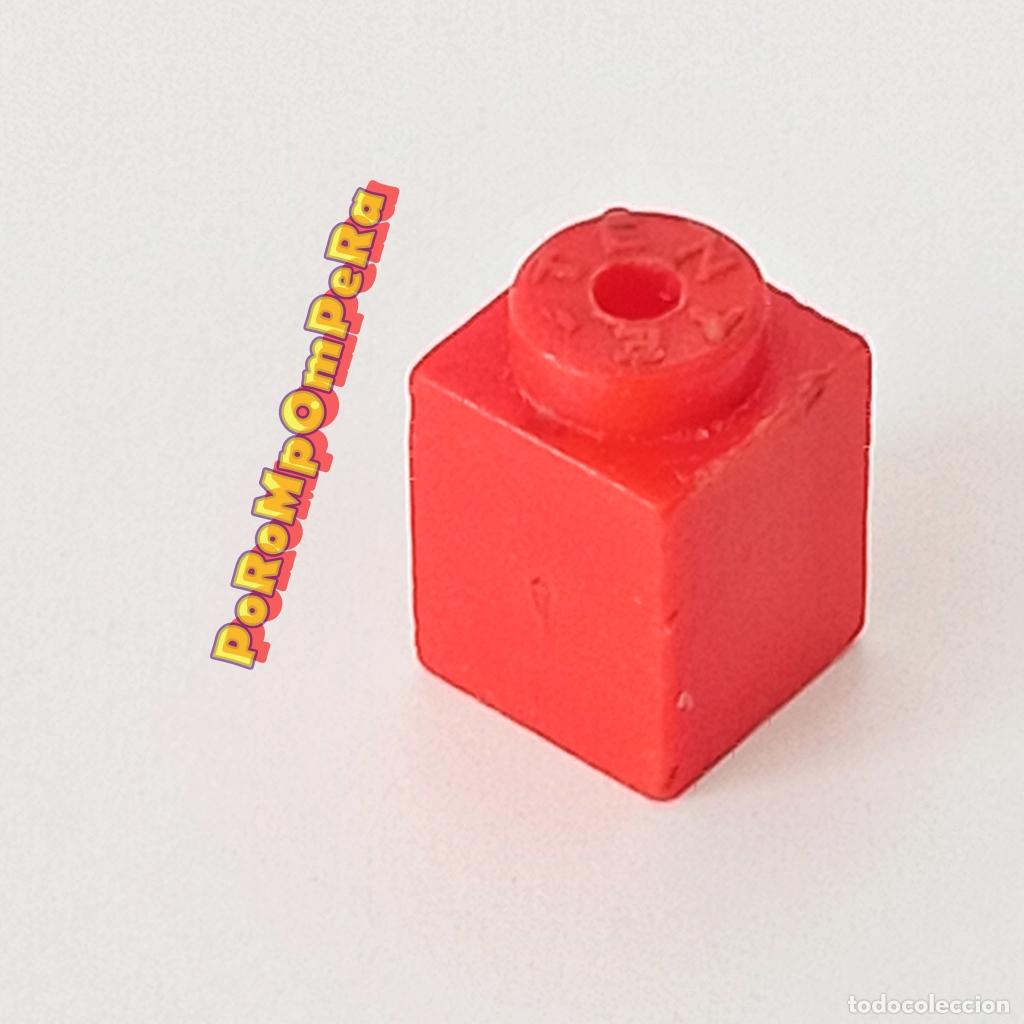 Juegos construcci&oacute;n - Tente: TENTE J&aacute;cena cuadrada 1x1 roja ladrillo pieza EXIN