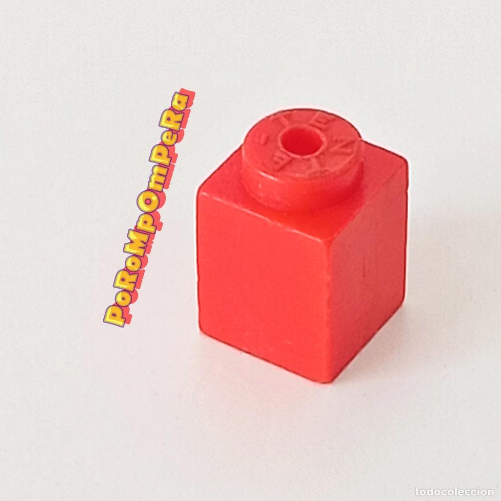 Juegos construcci&oacute;n - Tente: TENTE J&aacute;cena cuadrada 1x1 roja ladrillo pieza EXIN
