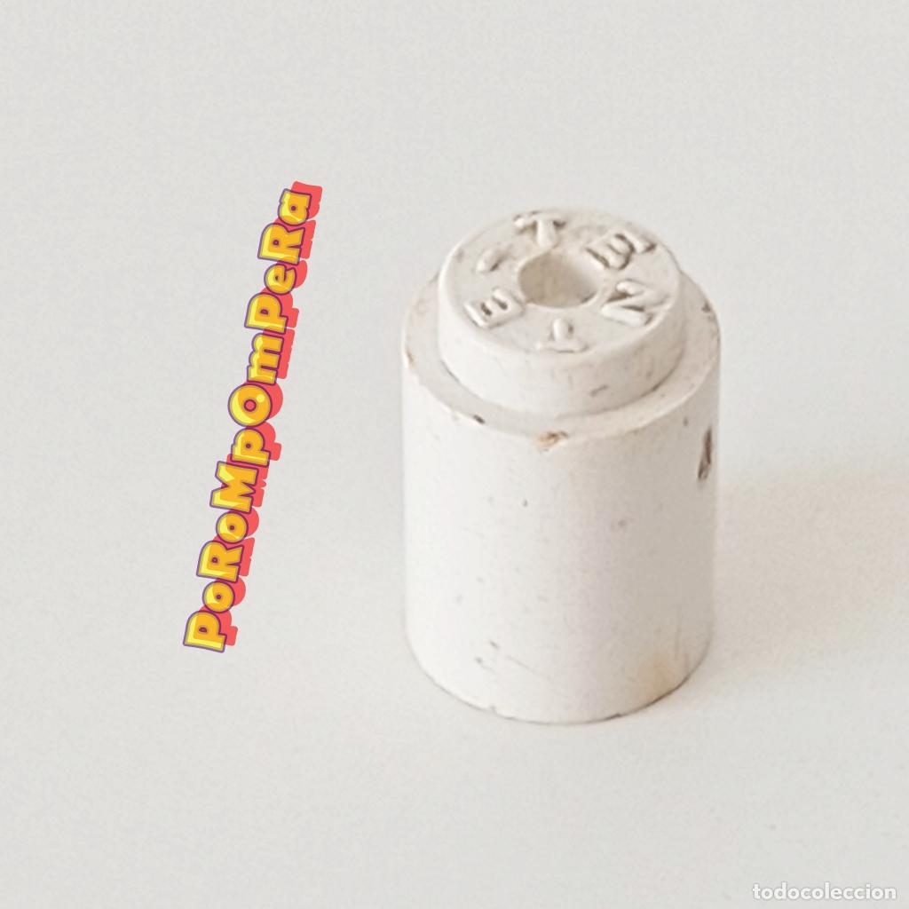 Juegos construcci&oacute;n - Tente: TENTE Cilindro liso 1x1 blanco pieza EXIN
