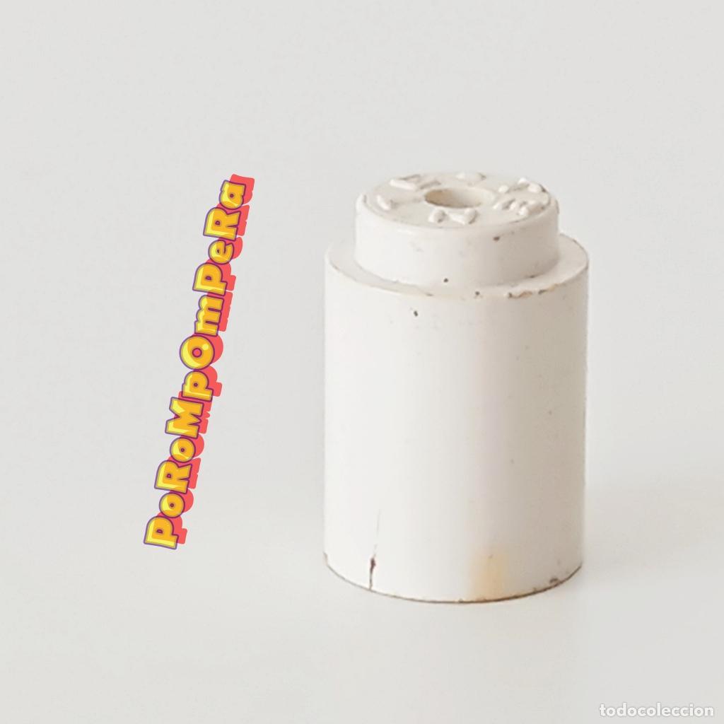 Juegos construcci&oacute;n - Tente: TENTE Cilindro liso 1x1 blanco pieza EXIN