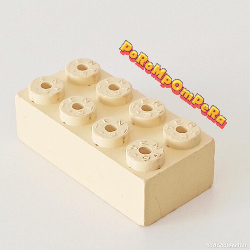 Juegos construcci&oacute;n - Tente: TENTE J&aacute;cena rectangular 2x4 blanca ladrillo pieza EXIN