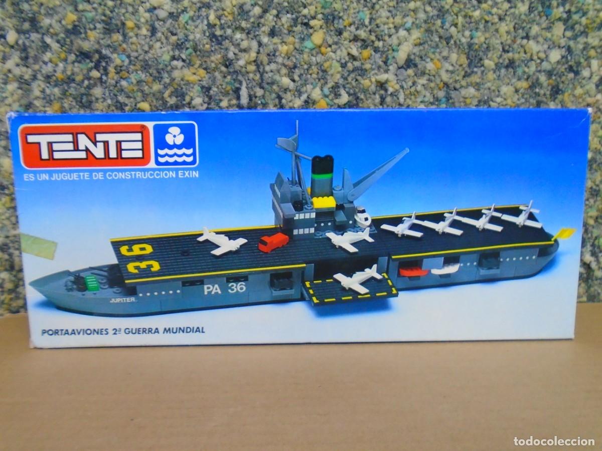 Juegos construcci&oacute;n - Tente: TENTE.PORTAAVIONES 2&ordf; GUERRA MUNDIAL.0701.NUEVO,CAJA,PAPELES,COMPLETO.EXIN-LINES BROS.