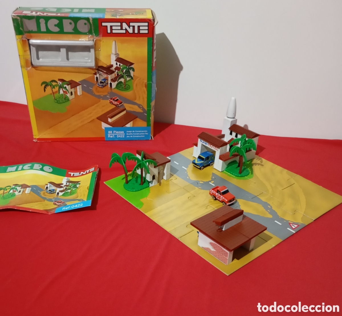 Juegos construcci&oacute;n - Tente: 1990 Micro Tente Exin Juego Construcci&oacute;n retro juguete antiguo coches garaje bar hotel manual