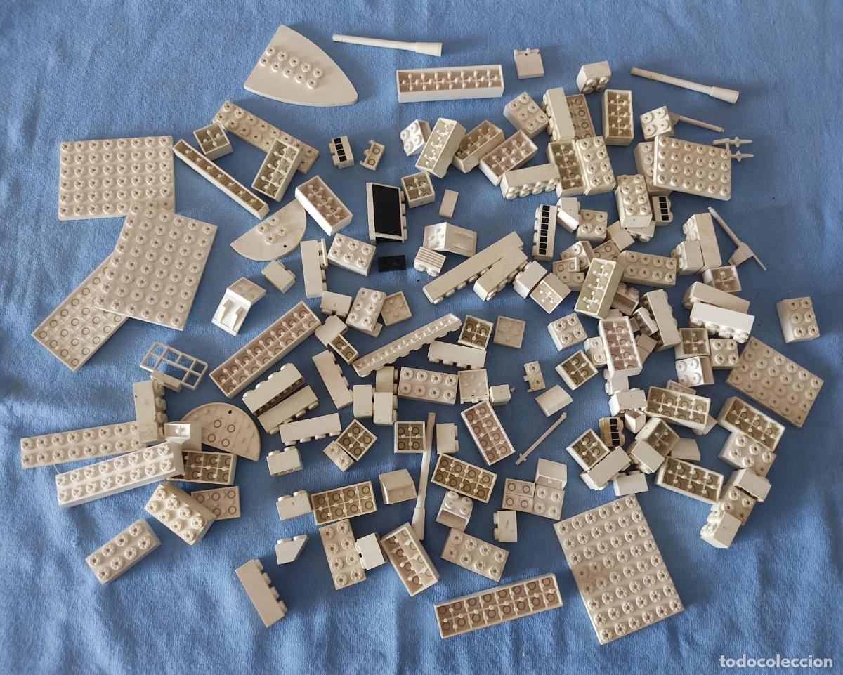 Juegos construcci&oacute;n - Tente: LOTE DE PIEZAS BLANCAS DE TENTE ORIGINALES DE EXIN