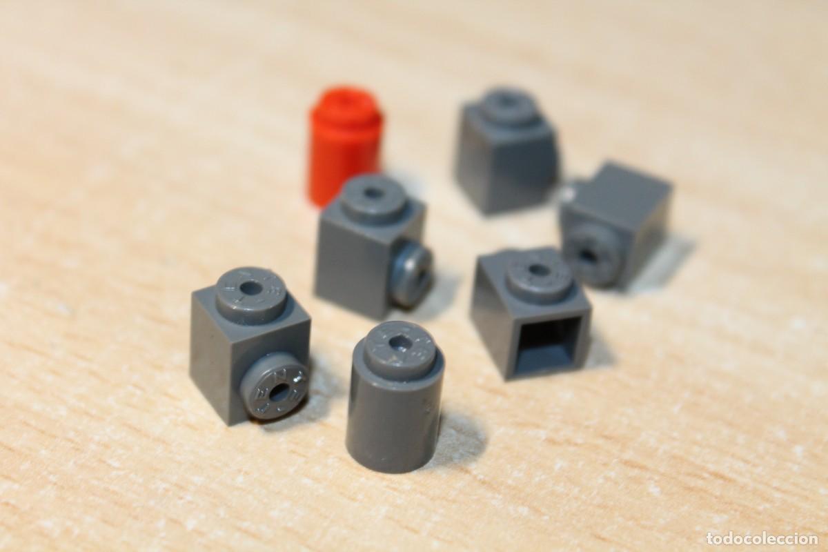 Juegos construcci&oacute;n - Tente: CONSTRUCCIONES TENTE. 7 PIEZAS DE COLORES GRIS Y ROJO (puntos 1 x 1). Leer descripci&oacute;n. Ver fotos.