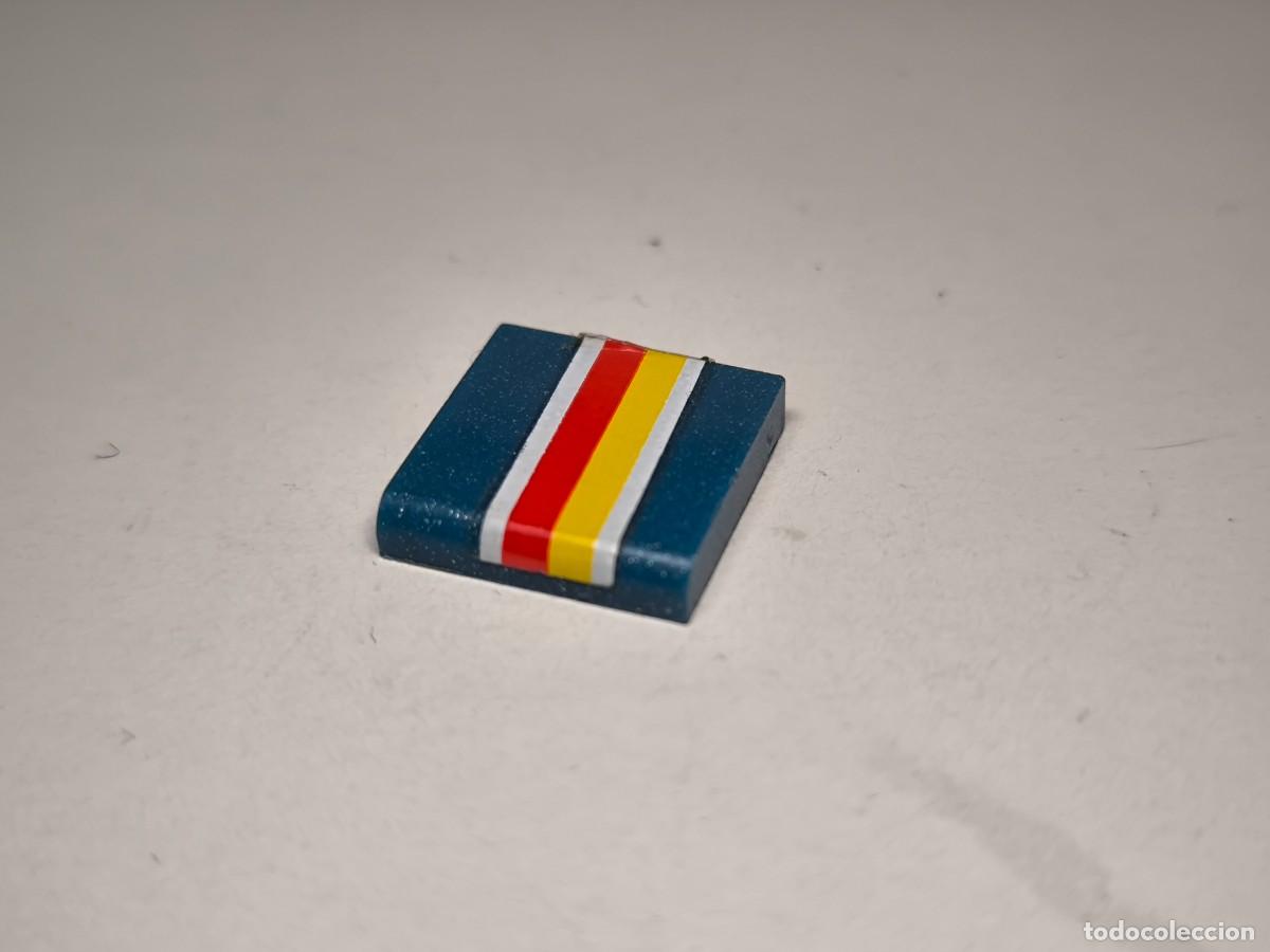 Juegos construcci&oacute;n - Tente: Azul titanium baldosa 2x2 redondeada pegatina - tente (1 unidad)