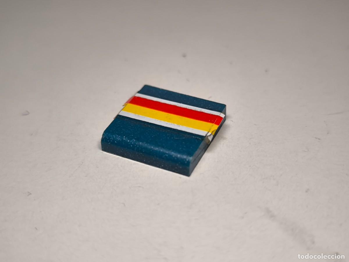 Juegos construcci&oacute;n - Tente: Azul titanium baldosa 2x2 redondeada pegatina - tente (1 unidad)