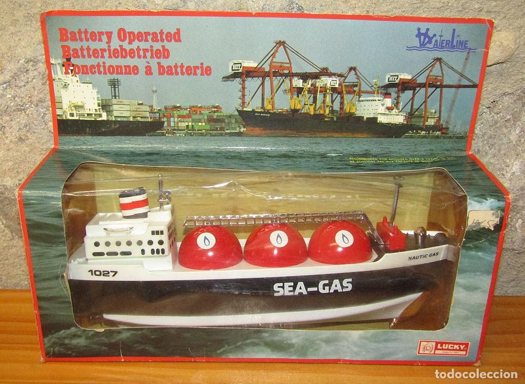 Juegos construcci&oacute;n - Tente: ANTIGUO Y CURIOSO BARCO BOOTLEG DEL TENTE METANERO - HONG KONG - LUCKY - NUEVO EN SU CAJA Y FUNCIONA
