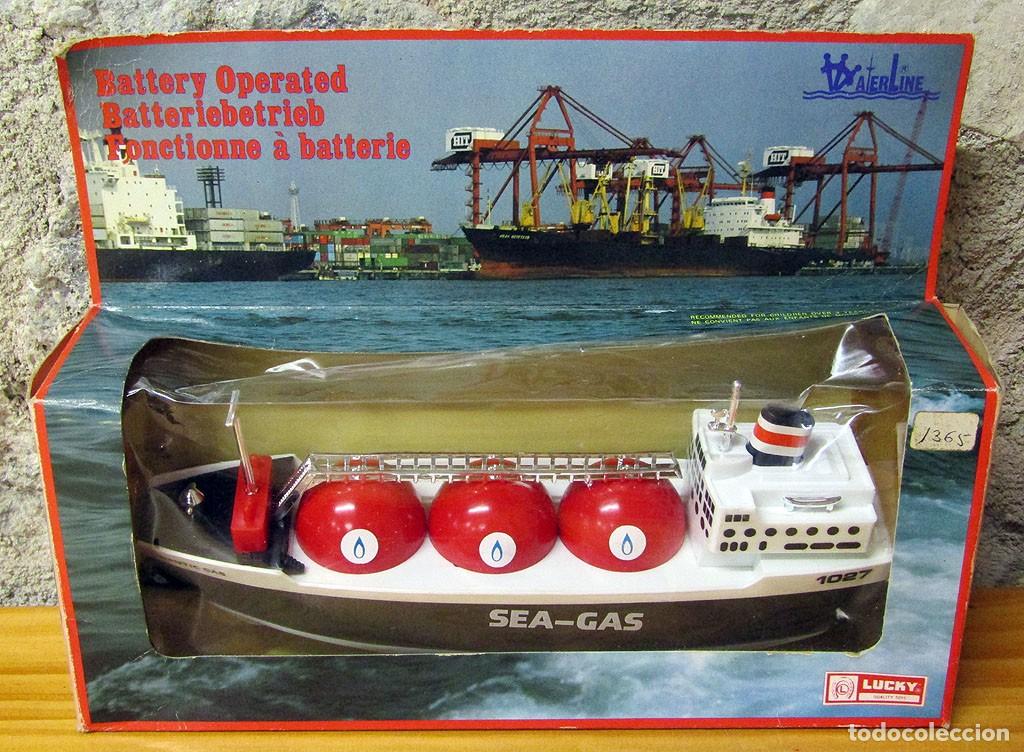 Juegos construcci&oacute;n - Tente: ANTIGUO Y CURIOSO BARCO BOOTLEG DEL TENTE METANERO - HONG KONG - LUCKY - NUEVO EN SU CAJA Y FUNCIONA