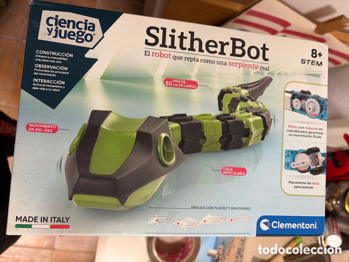 Juegos construcci&oacute;n - Tente: Clementoni robot que repta como una serpiente slitherbot