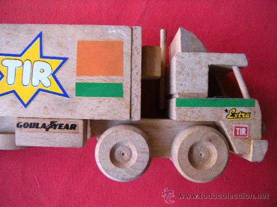 Juegos educativos: CAMI&Oacute;N DE MADERA CON REMOLQUE - Foto 5