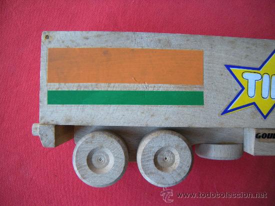 Juegos educativos: CAMI&Oacute;N DE MADERA CON REMOLQUE - Foto 6