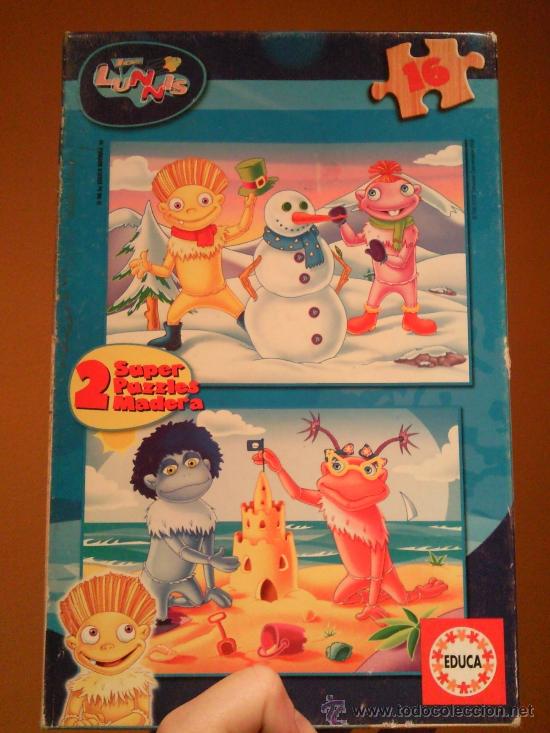 Juegos educativos: educa lunnis  2 puzzles de madera - Foto 1