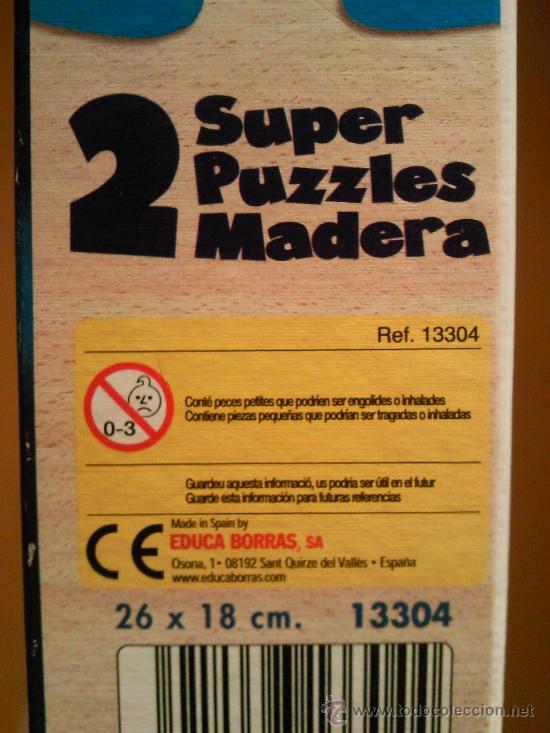 Juegos educativos: educa lunnis  2 puzzles de madera - Foto 5