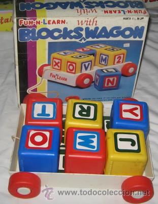 Juegos educativos: BLOCKS WAGON, ARRASTRE CON CUBOS DE PL&Aacute;STICO - Foto 1