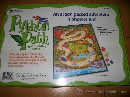 Juegos educativos: PYTHON PATH - PHONICS WORD-ENDING GAME - LEARNING RESOURCES - PRECINTADO - Foto 2