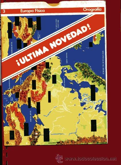 Juegos educativos: JUEGO DID&Aacute;CTICO MAPA FISICO DE EUROPA sdentro de un sobre