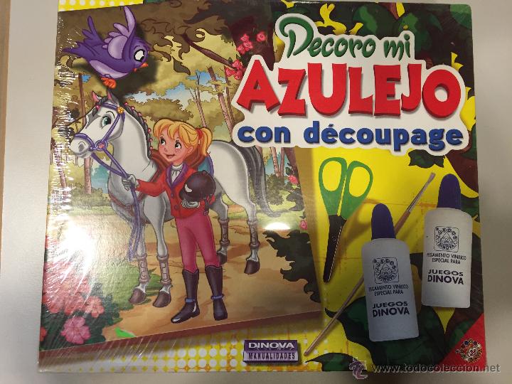 Juegos educativos: DECORO MI AZULEJO CON DECOUPAGE, DINOVA - Foto 1