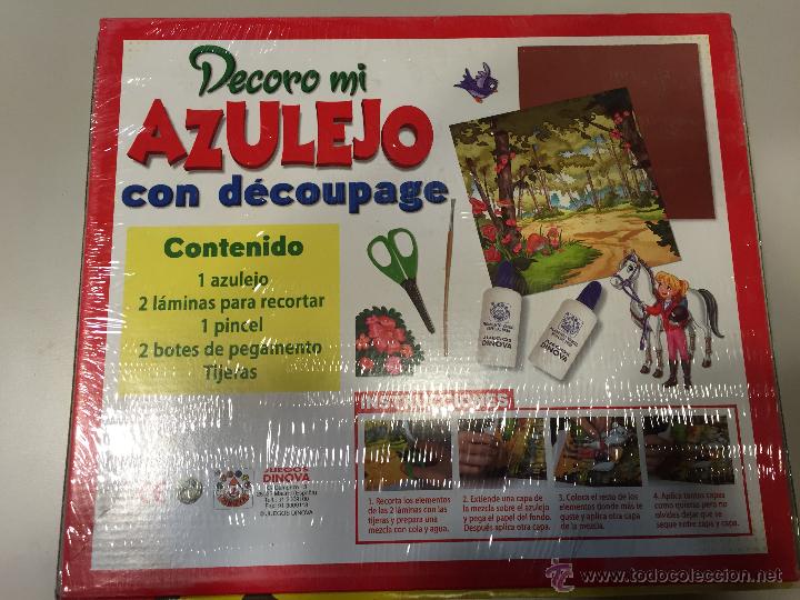 Juegos educativos: DECORO MI AZULEJO CON DECOUPAGE, DINOVA - Foto 2