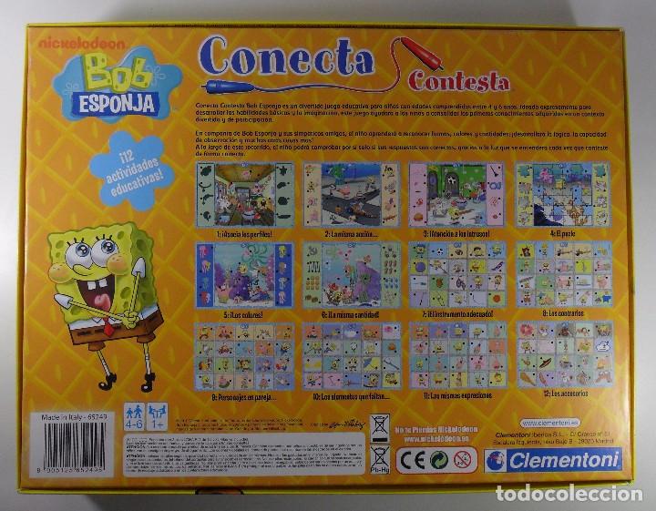Juegos educativos: Juego Conecta Contesta - Bob Esponja - Clementoni - Foto 2