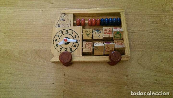 Juegos educativos: AUTOB&Uacute;S ACTIVIDADES DE MADERA - Foto 1