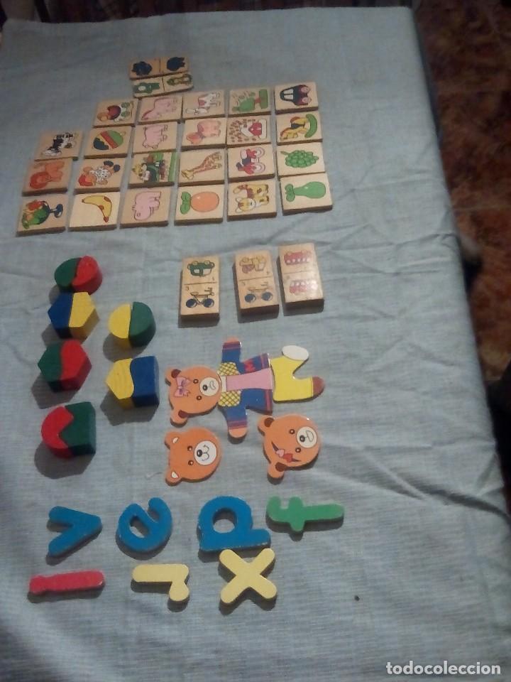 Juegos educativos: juego de piezas de madera tipo memory incompleto - Foto 1