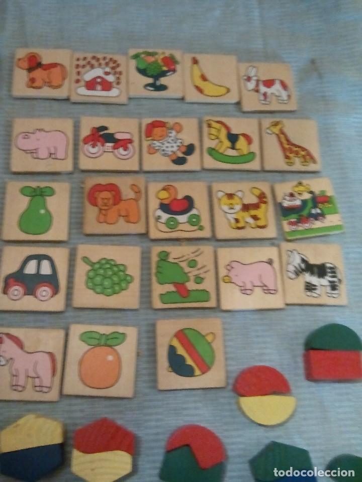 Juegos educativos: juego de piezas de madera tipo memory incompleto - Foto 4
