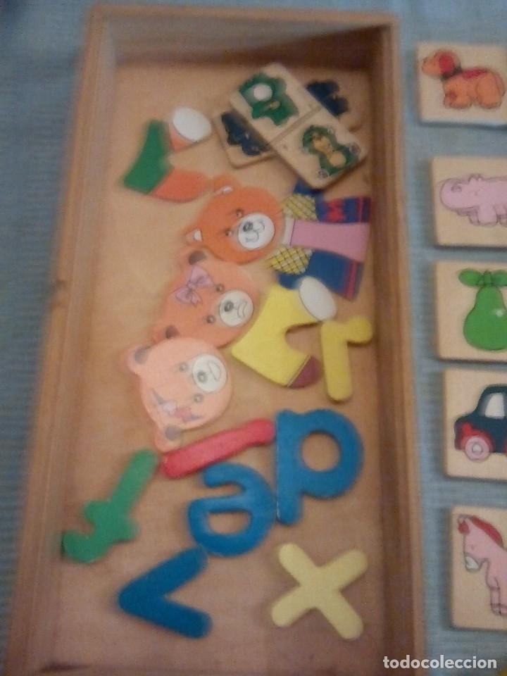 Juegos educativos: juego de piezas de madera tipo memory incompleto - Foto 5