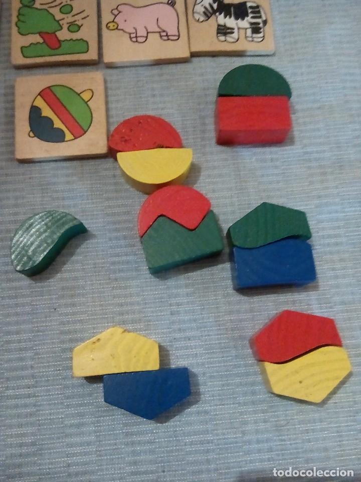 Juegos educativos: juego de piezas de madera tipo memory incompleto - Foto 6
