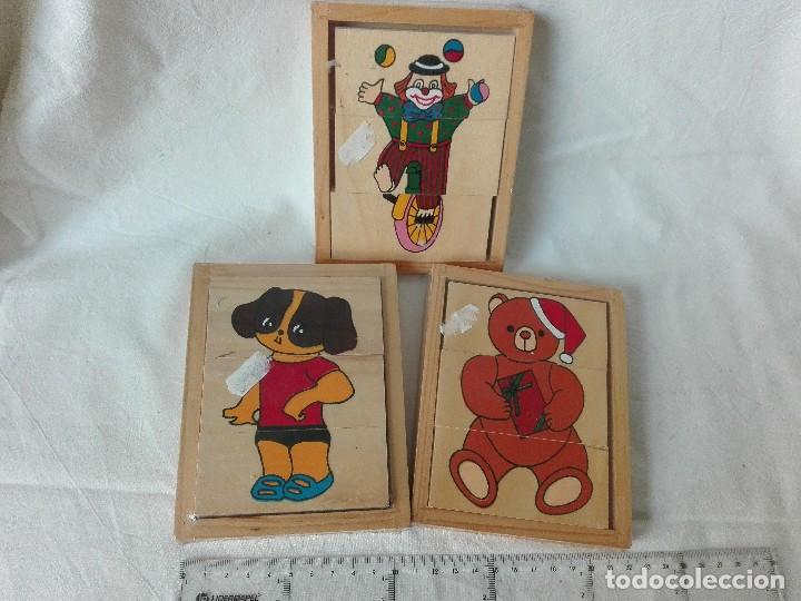Juegos educativos: 3 peq. puzzles en madera - Foto 1