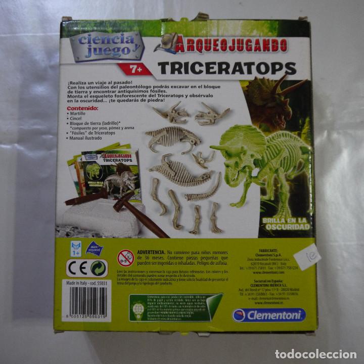 Juegos educativos: ARQUEOJUGANDO TRICERATOPS - CLEMENTONI - Foto 2
