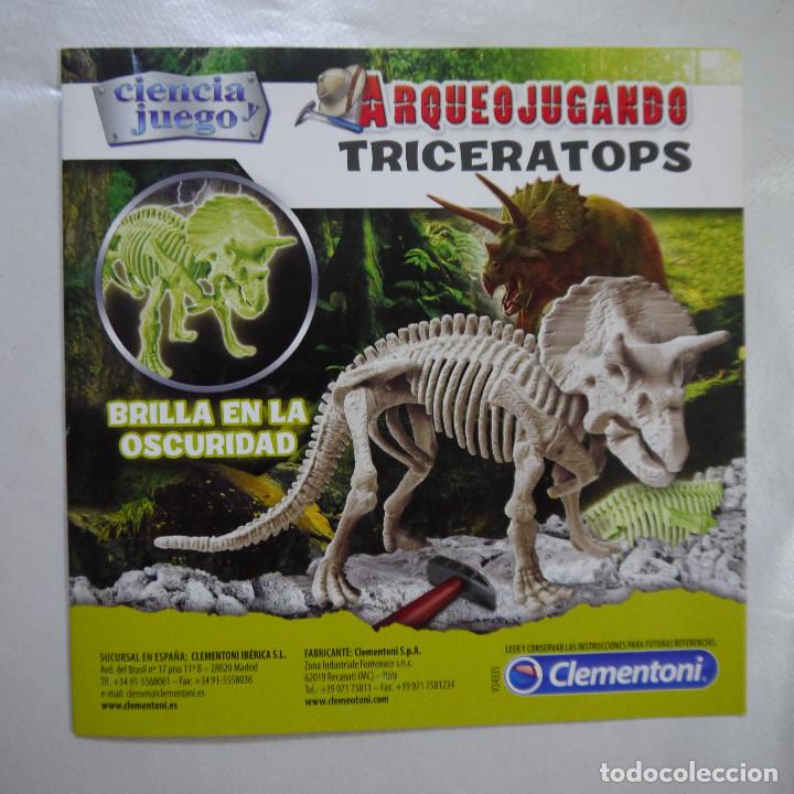 Juegos educativos: ARQUEOJUGANDO TRICERATOPS - CLEMENTONI - Foto 4