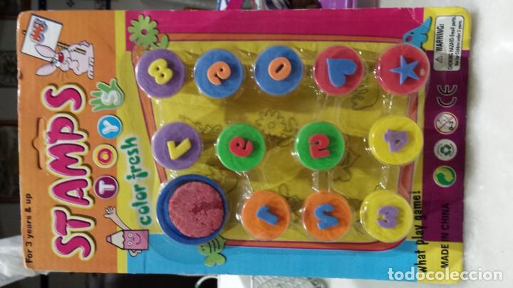 Juegos educativos: Numeros para estampar  de colores. - Foto 2